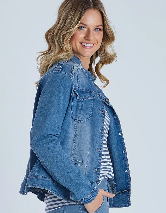 Military Denim Jacket Denim