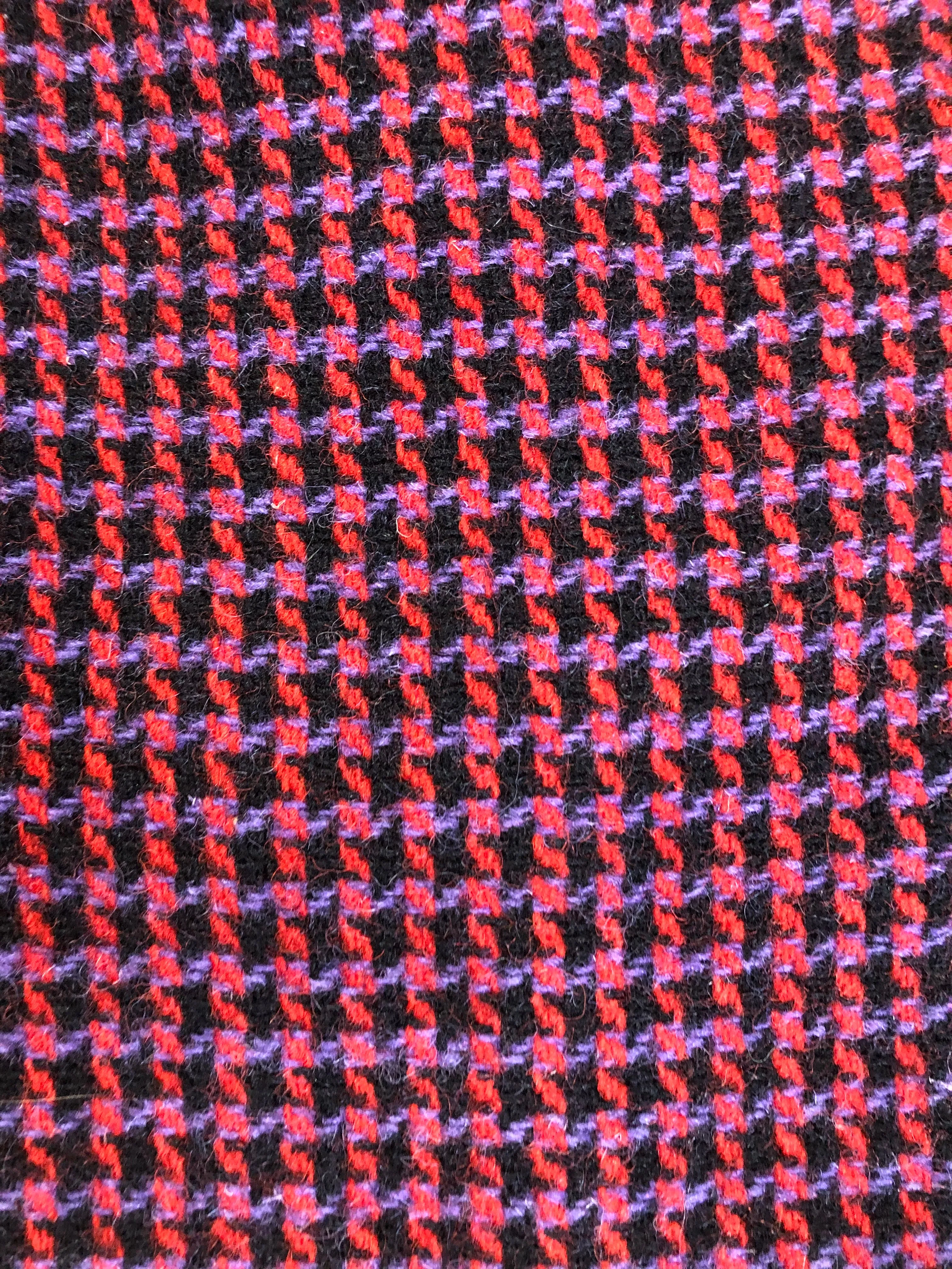 Mills Brothers Houndstooth Wool Coat, Made in Canada