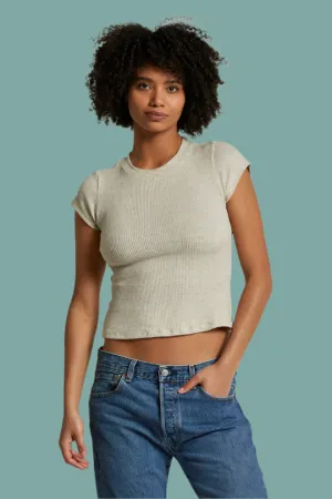 Monica Ribbed Baby Tee