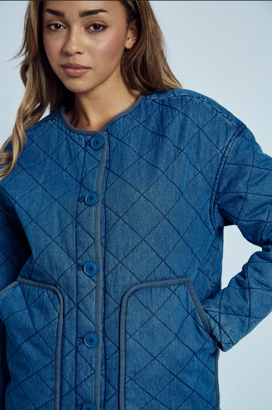 NADIA QUILTED WASHED JACKET