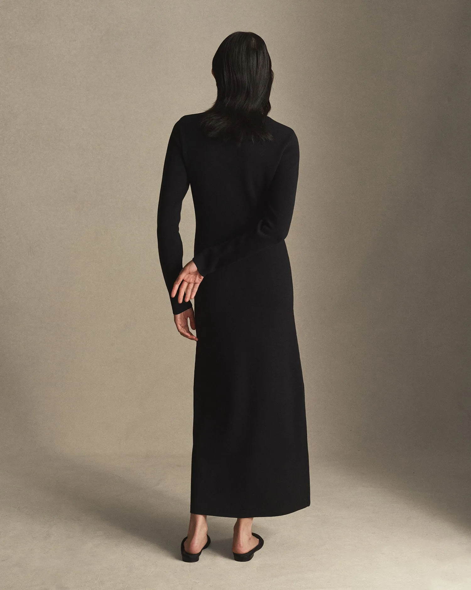 Natalie Milano Knit Dress - Black