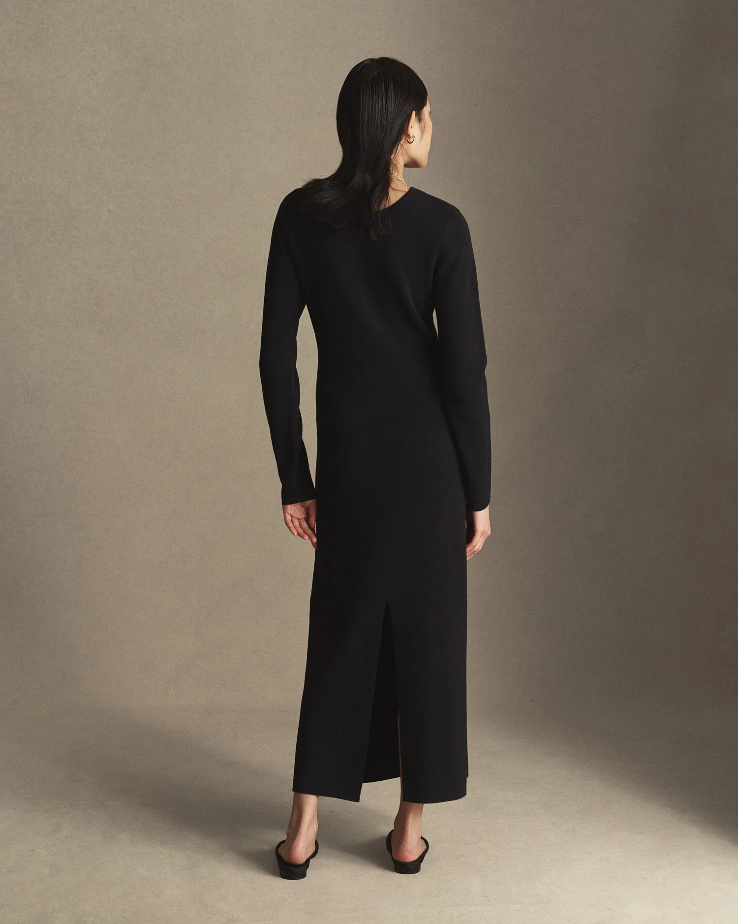 Natalie Milano Knit Dress - Black