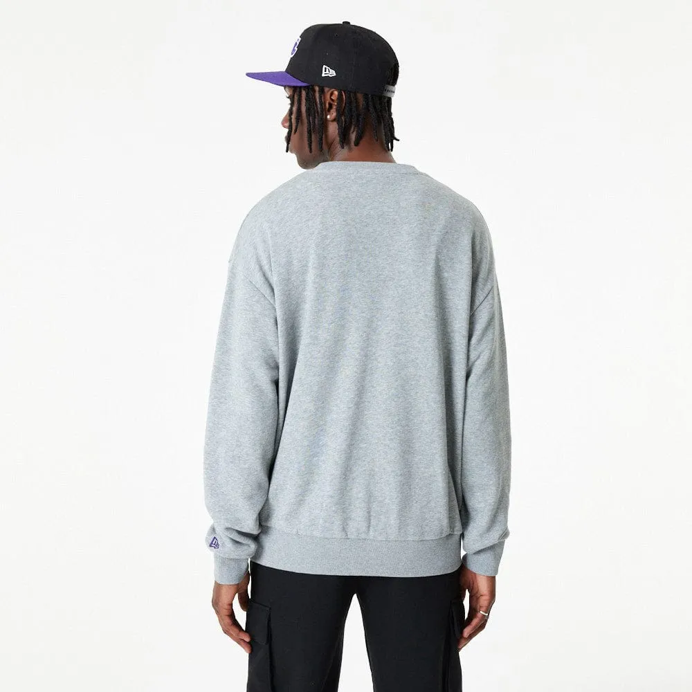 NBA Applique Crew Los Angeles Lakers Grey