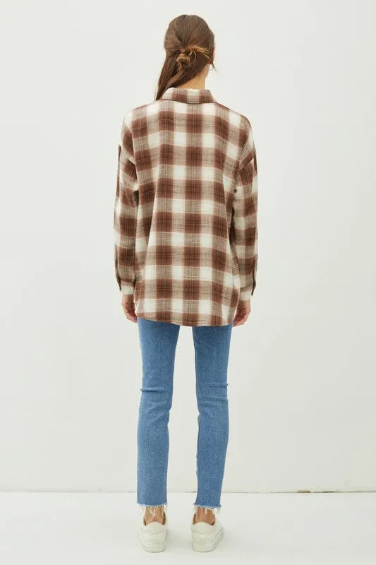 NEW!! The "Jackson" Flannel in Brown