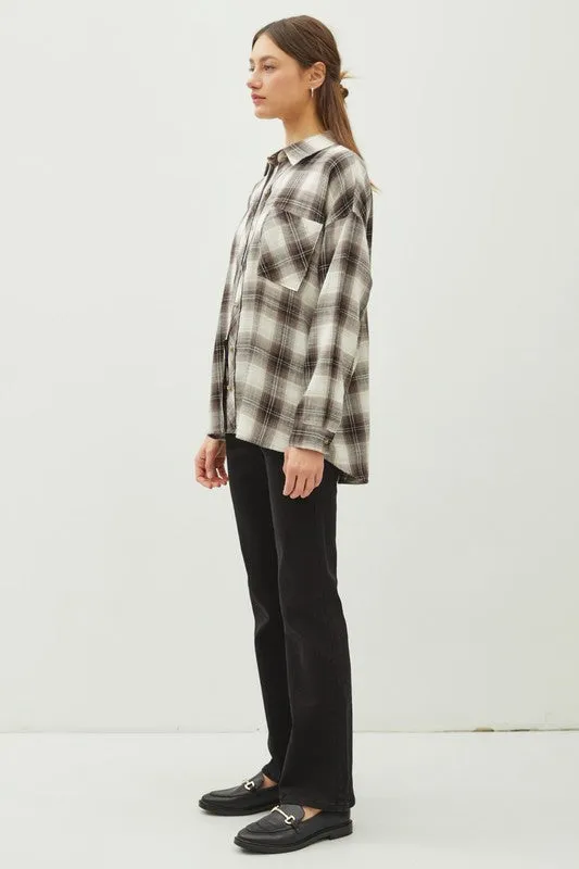 NEW!! The "Jackson" Flannel in Charcoal