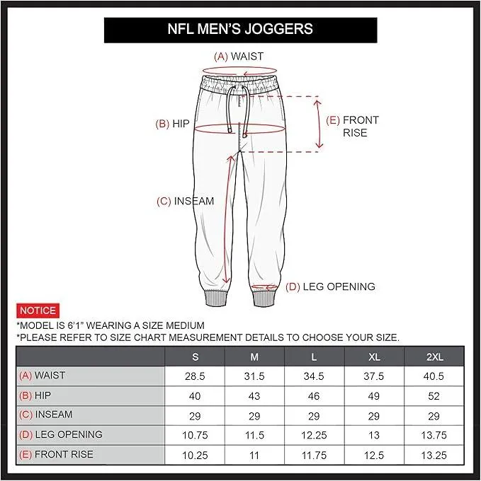 NFL Official Adults Active Super Soft Fleece Game Day Jogger Sweatpants - Unisex|Pittsburgh Steelers