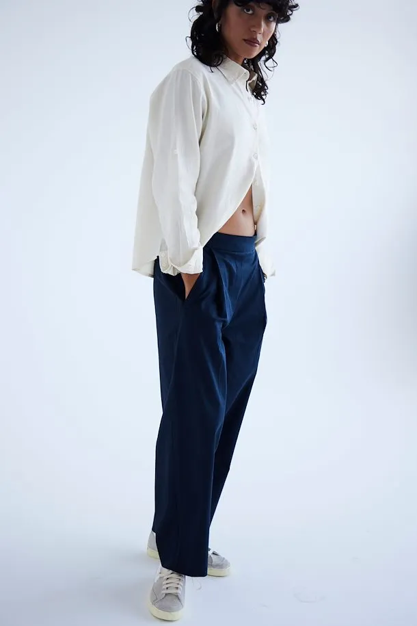 NICA WIDE LEG TROUSERS (TOTAL ECLIPSE/NAVY)