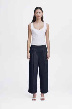 NICA WIDE LEG TROUSERS (TOTAL ECLIPSE/NAVY)