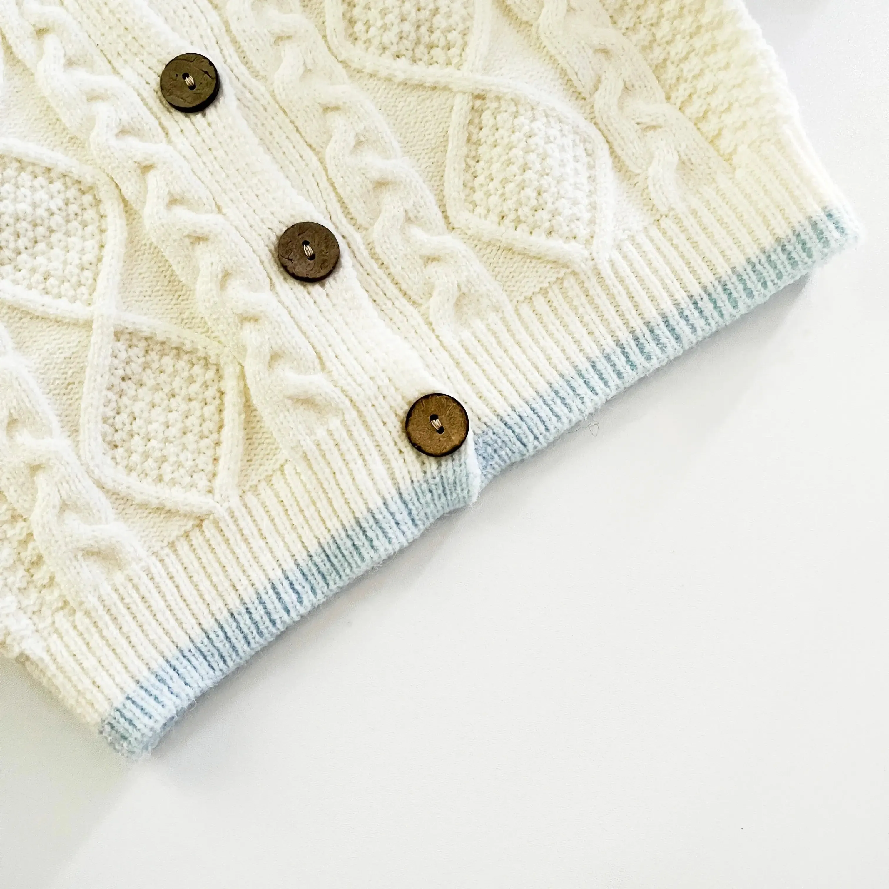 Nordic Baby Charm ❄️ Cable Knit Cardigan (3-36M)