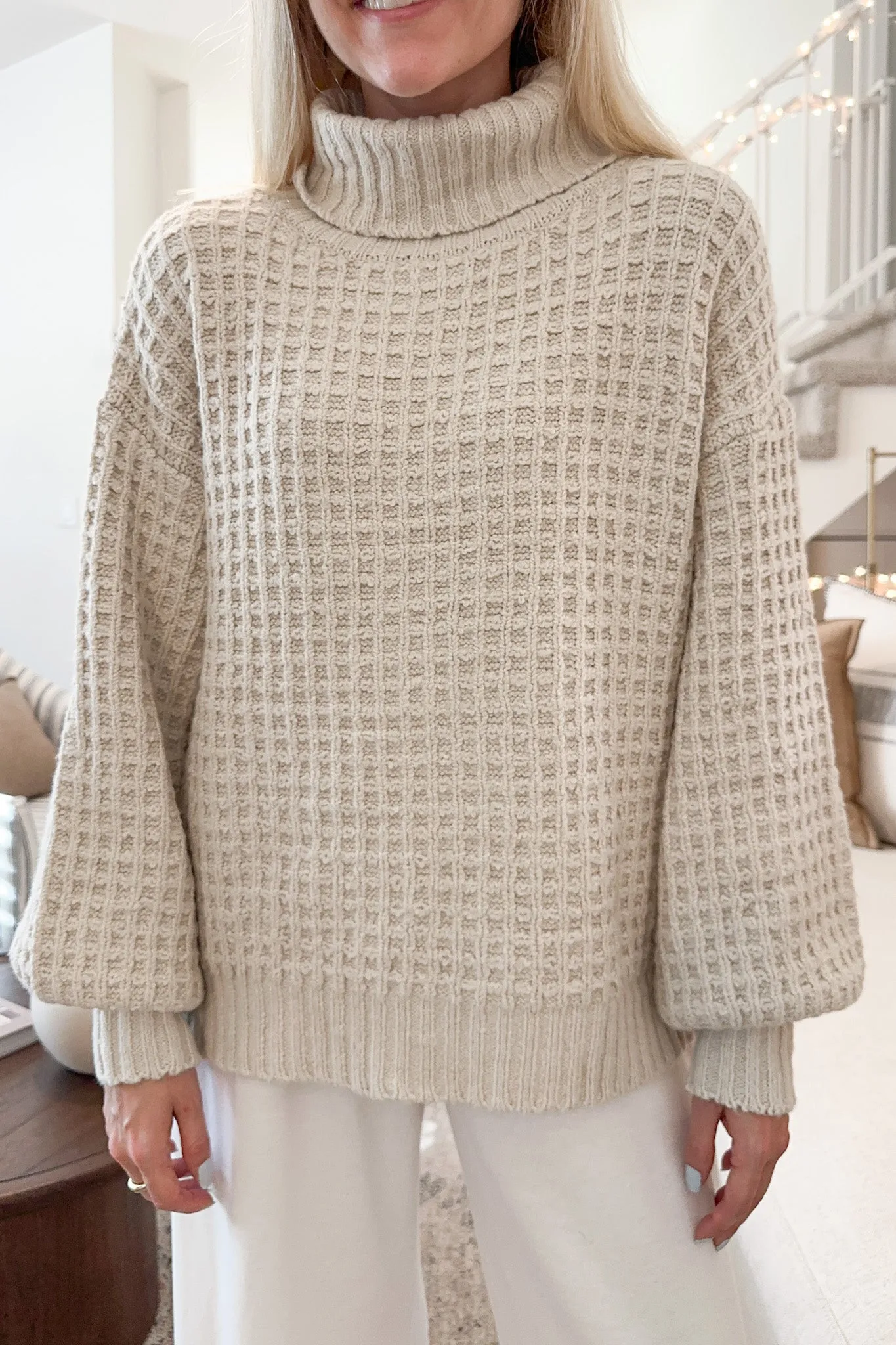 Northern Waffle Knit Oversized Sweater