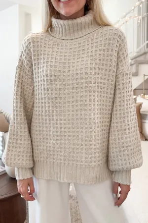 Northern Waffle Knit Oversized Sweater