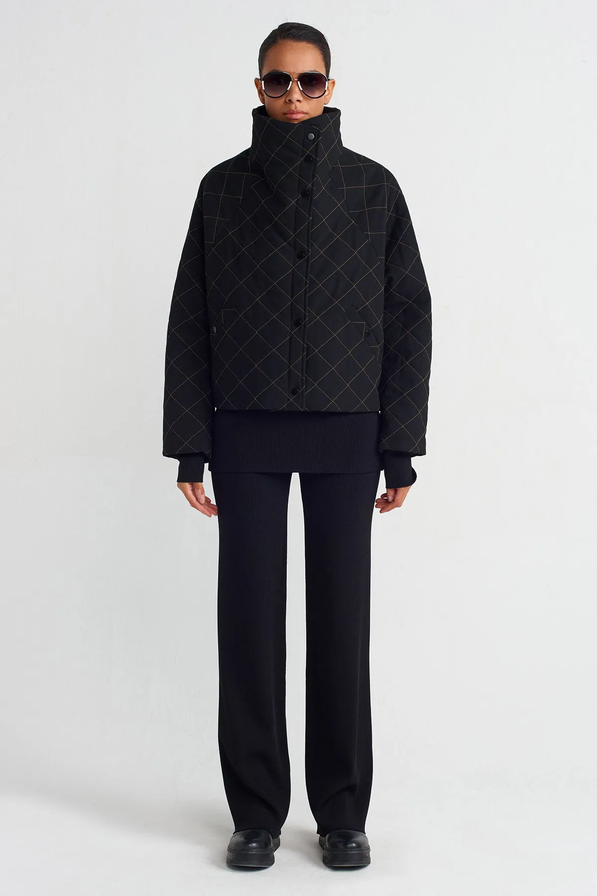 Nu Quilted Jacket Black