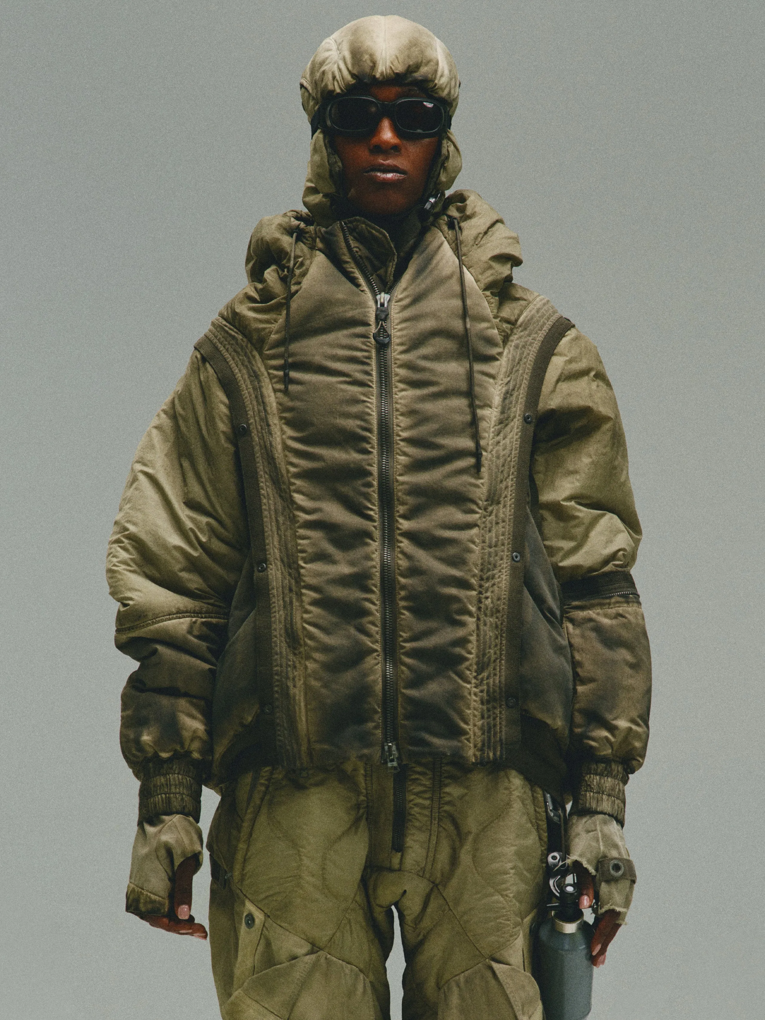 OB / Dual-Form Sleeve Module Bomber Jacket