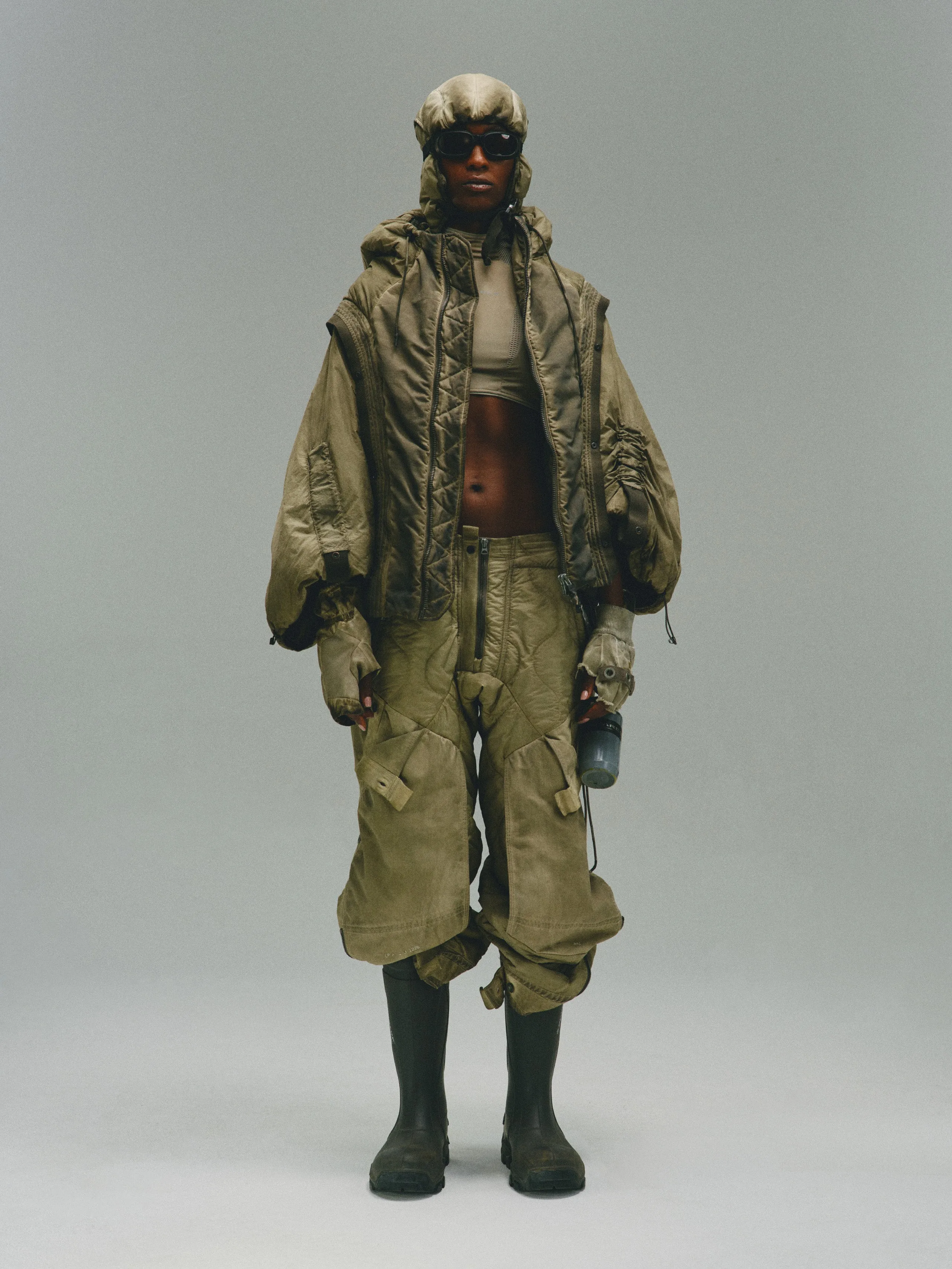 OB / Dual-Form Sleeve Module Bomber Jacket