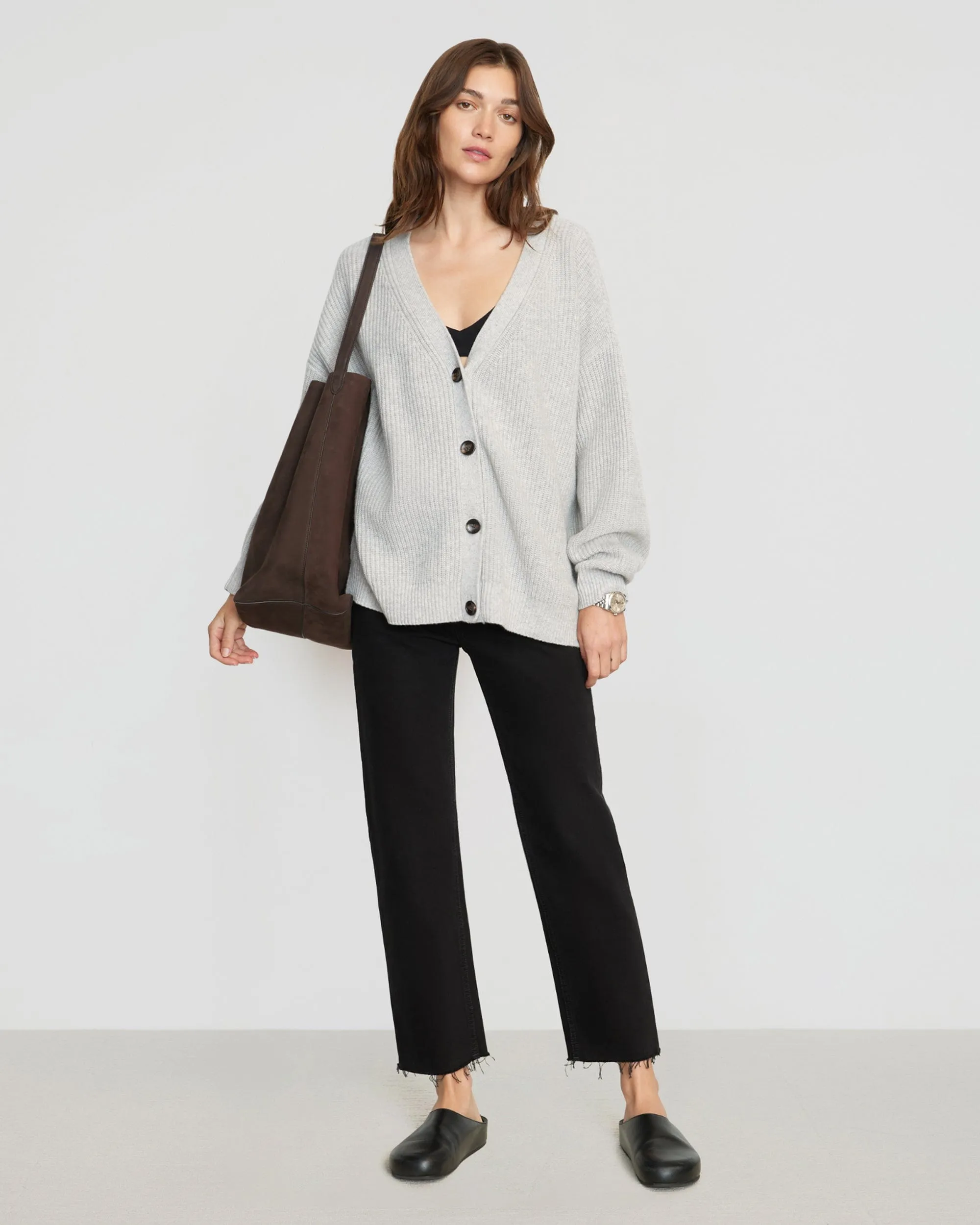Ola Oversized Cashmere Cardigan