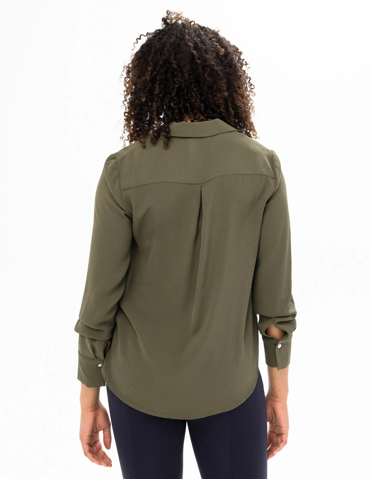 One Button Airflow Blouse