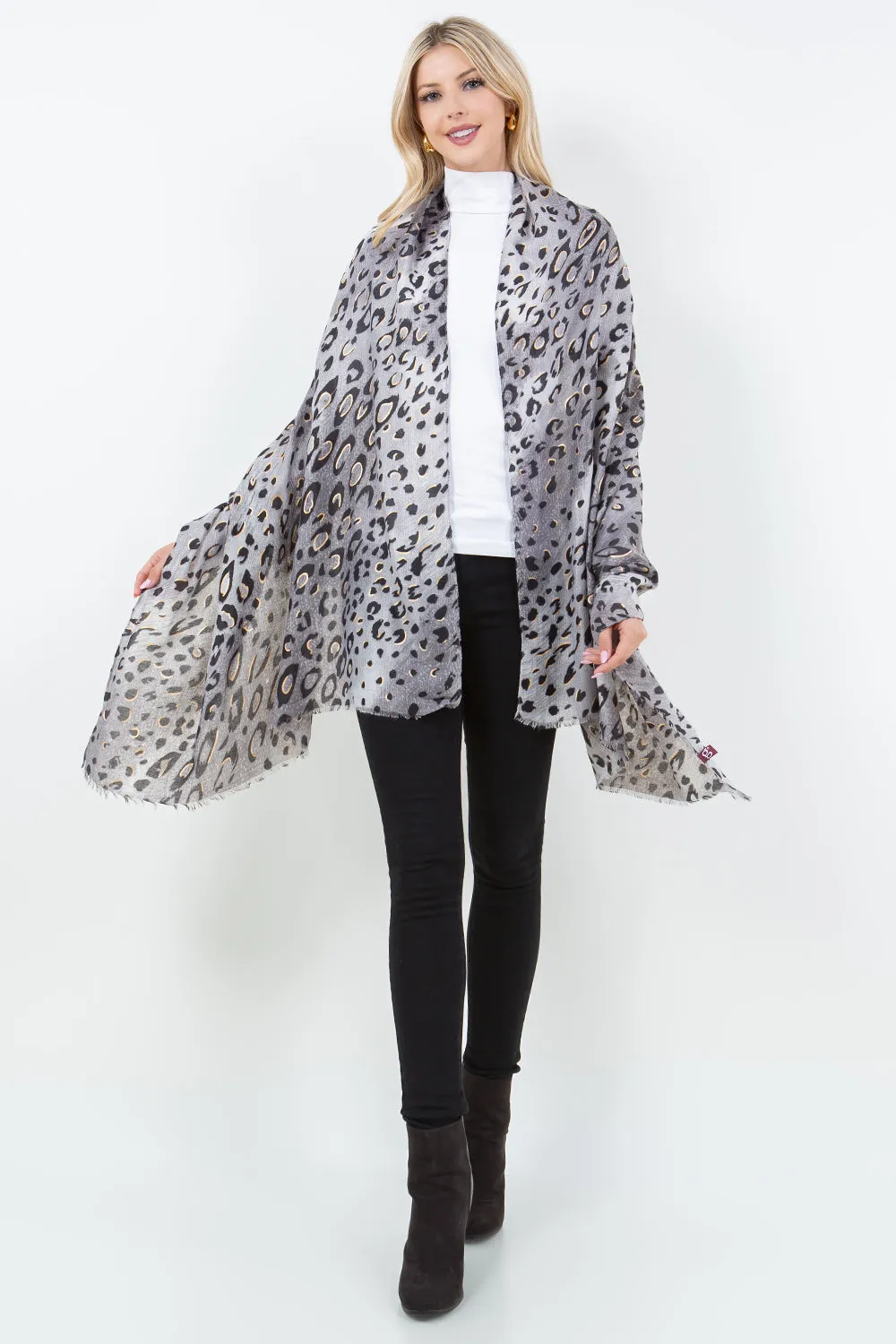 OP-4305 Leopard Scarf