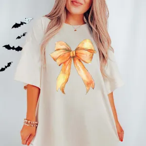 Orange Bow Wholesale Comfort Color Graphic Tee - Fast Shipping