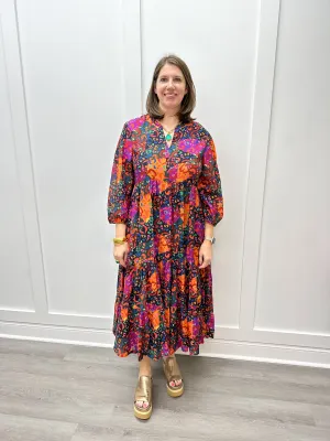 Orchid Dress - Burgundy Rose