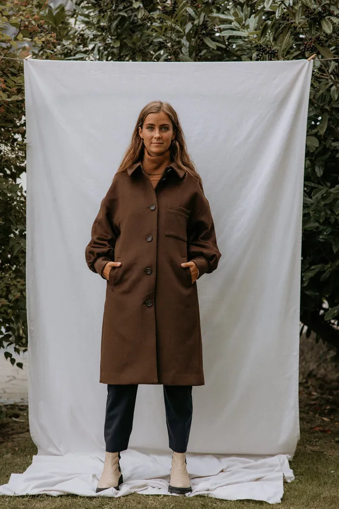 Orfeus W, Coat - Mocha