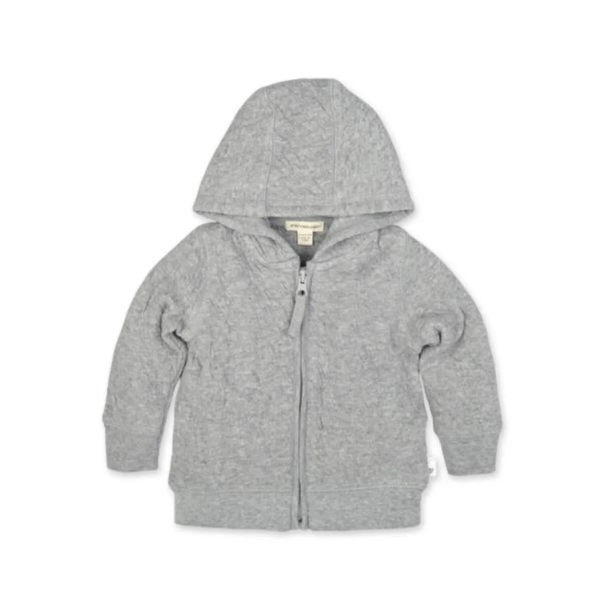 Organic Cotton Quilted Baby Jacket - Gray