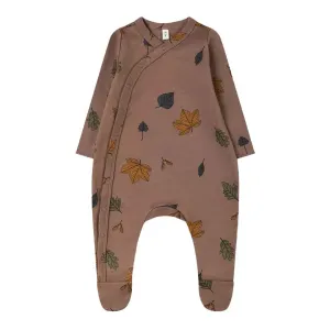 Organic Zoo Suit with Matching Feet - Fall in Love