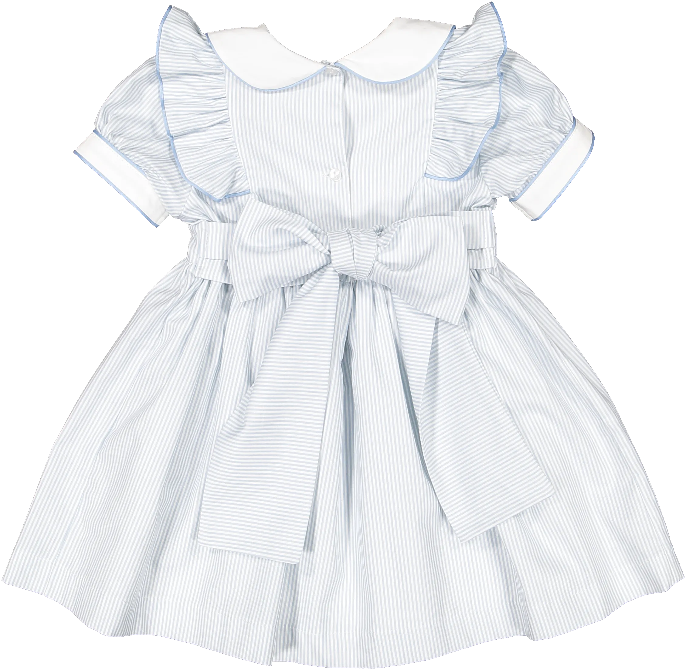 Oxford Bow Dress- Blue