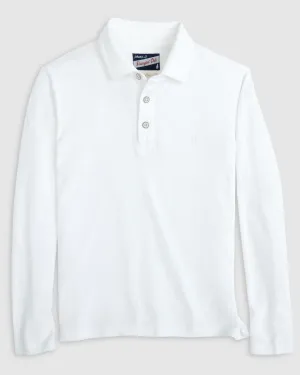 Palmer Jr. Long Sleeve Pique Mesh Polo