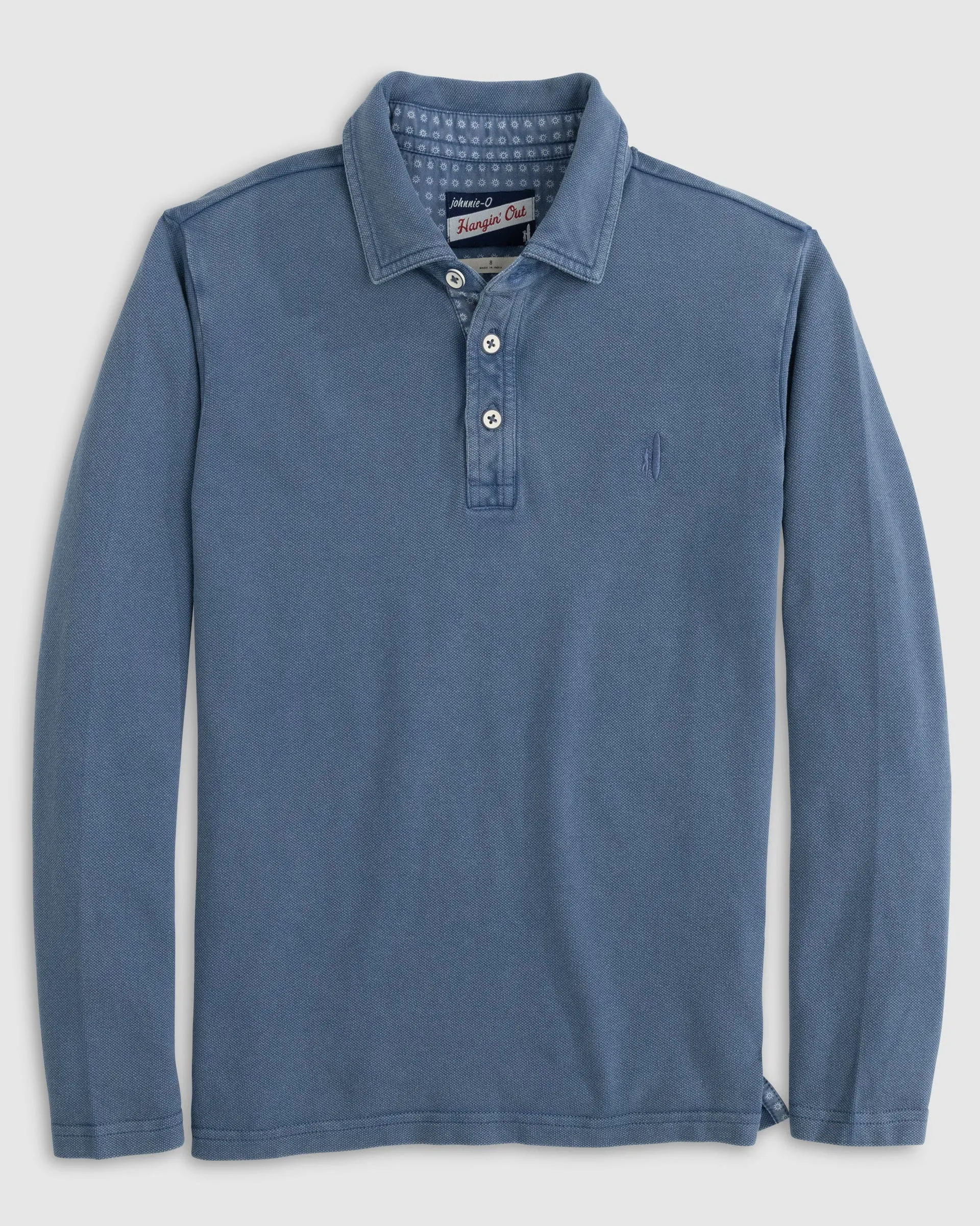 Palmer Jr. Long Sleeve Pique Mesh Polo