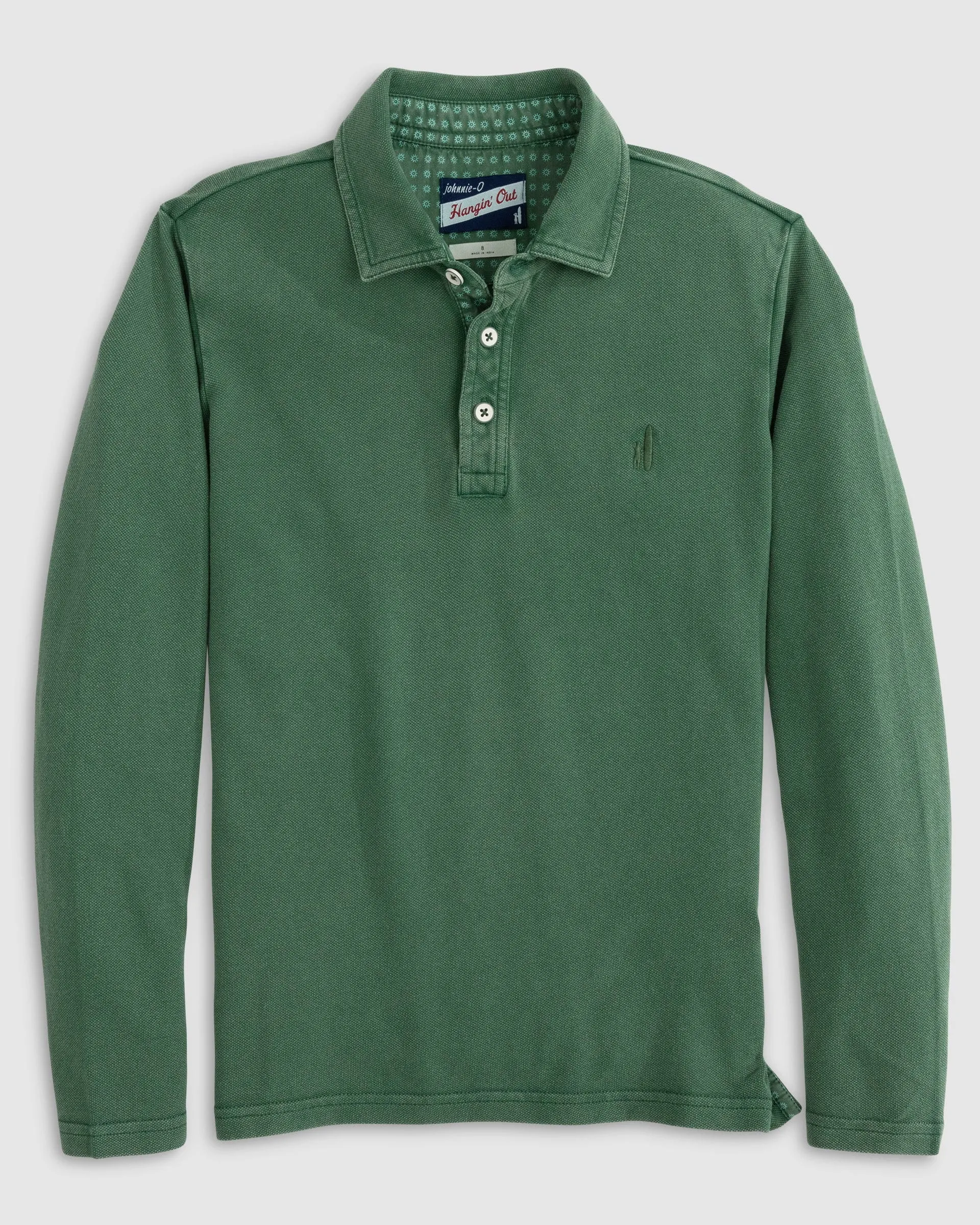 Palmer Jr. Long Sleeve Pique Mesh Polo