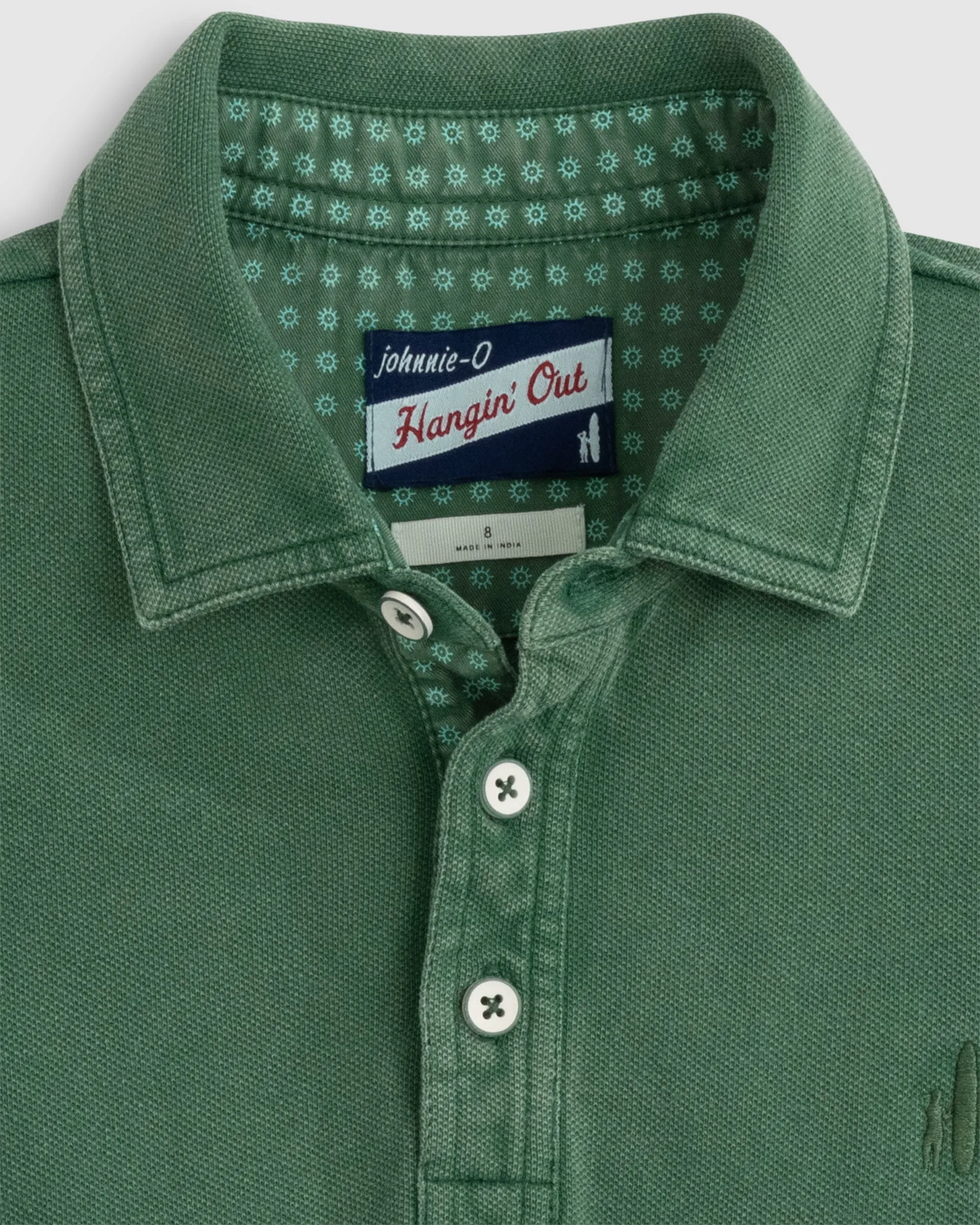 Palmer Jr. Long Sleeve Pique Mesh Polo