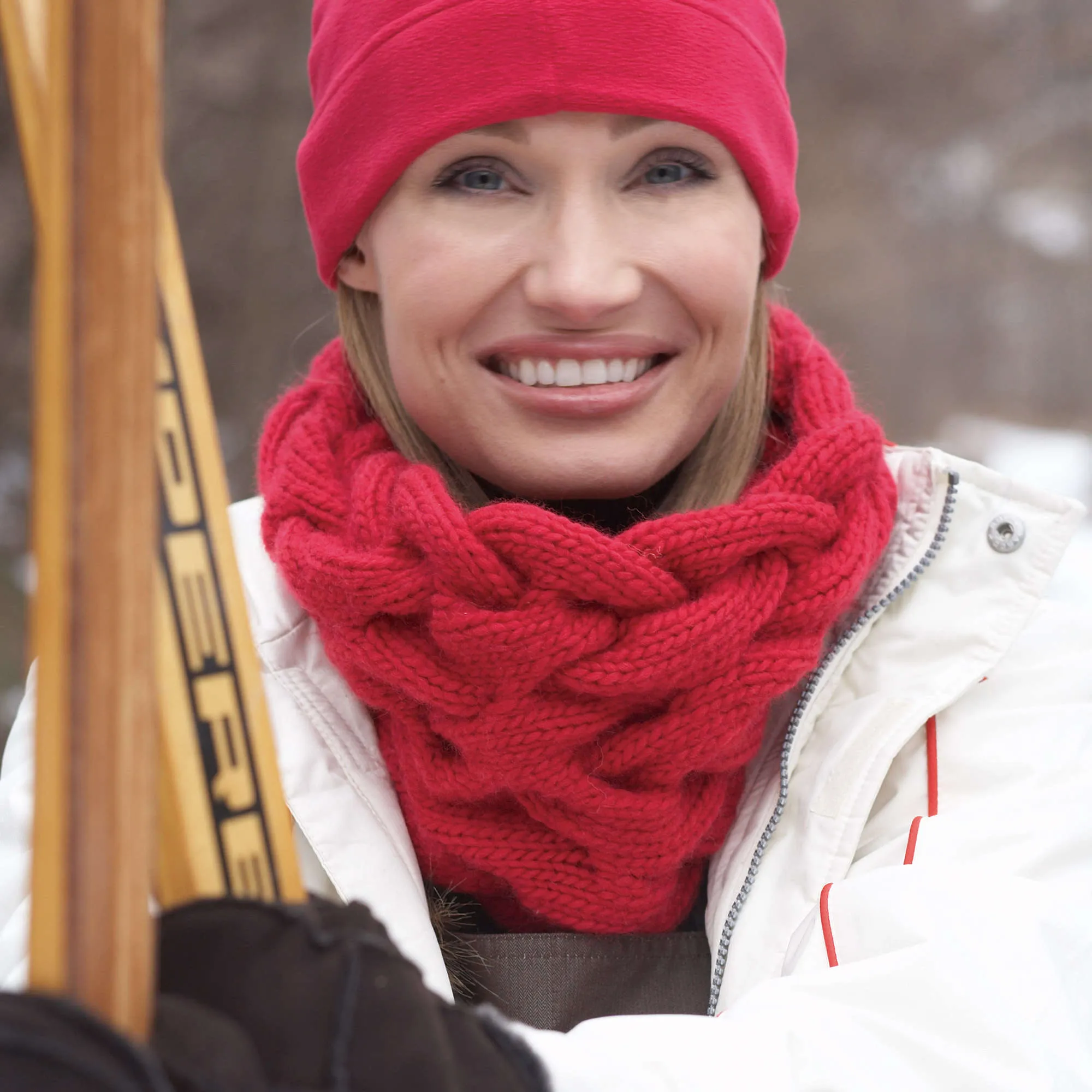 Patons Knit Cabled Cowl