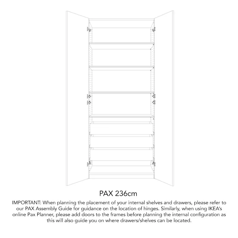PAX FRAMED WARDROBE
