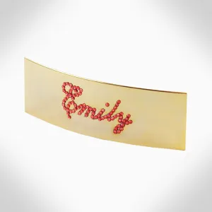 PERSONALIZED METAL HAIR CLIP - HC3