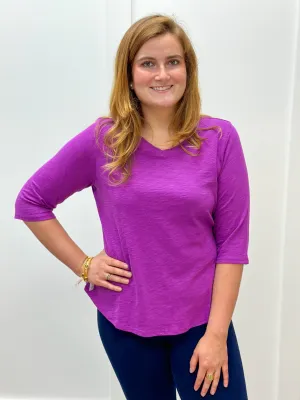 Peruvian Cotton Elbow Sleeve Tee - Jam