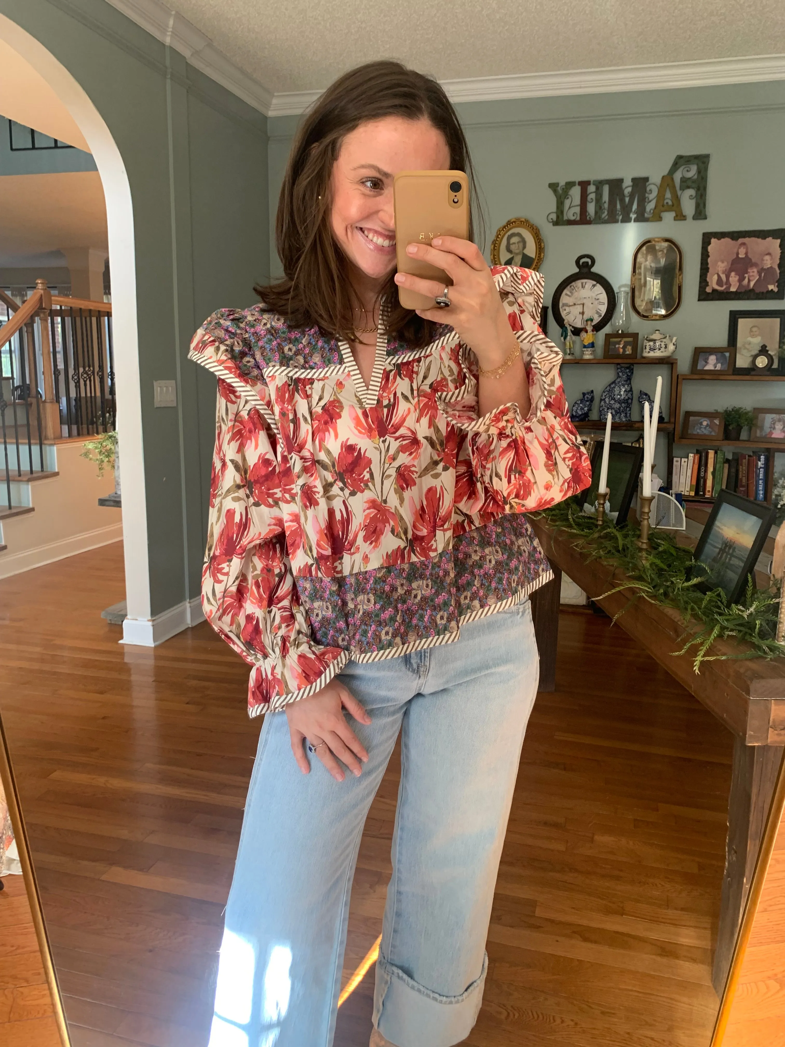 Petal Pique Floral Top