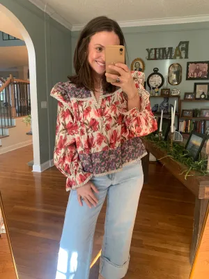 Petal Pique Floral Top