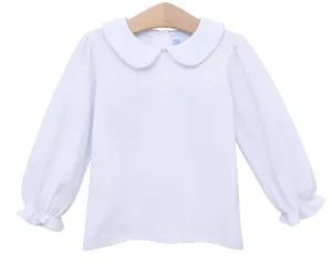 Peter Pan Collar Shirt- White