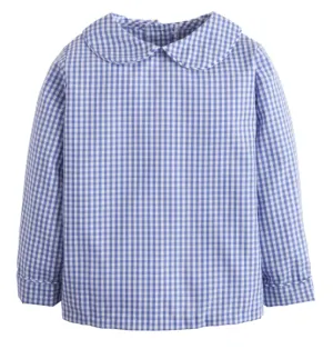Peter Pan Shirt - Royal Gingham