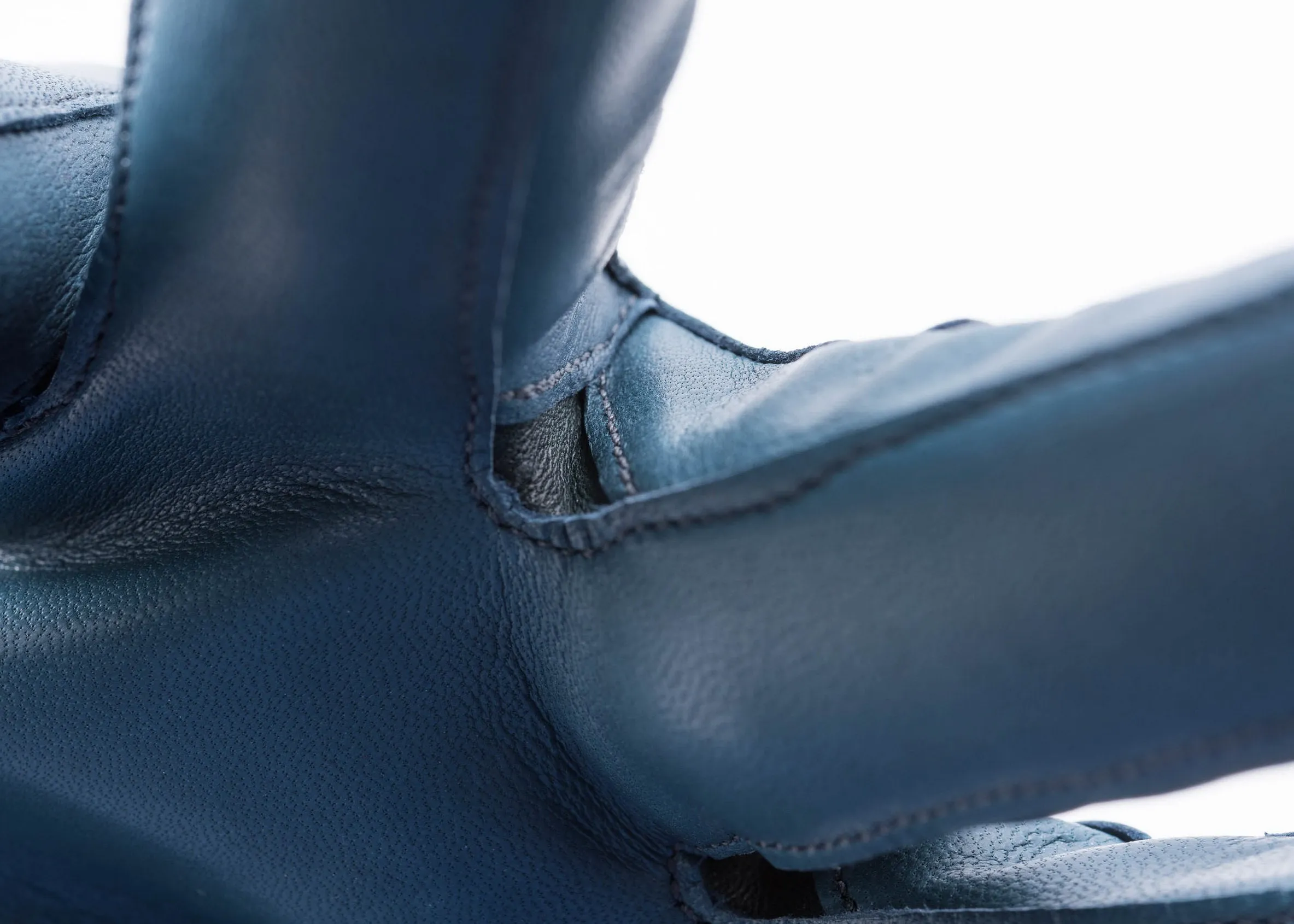Petrol Blue Lamb Nappa Leather Gloves