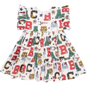 Pink Chicken Girls Kit Dress - Varsity Letters