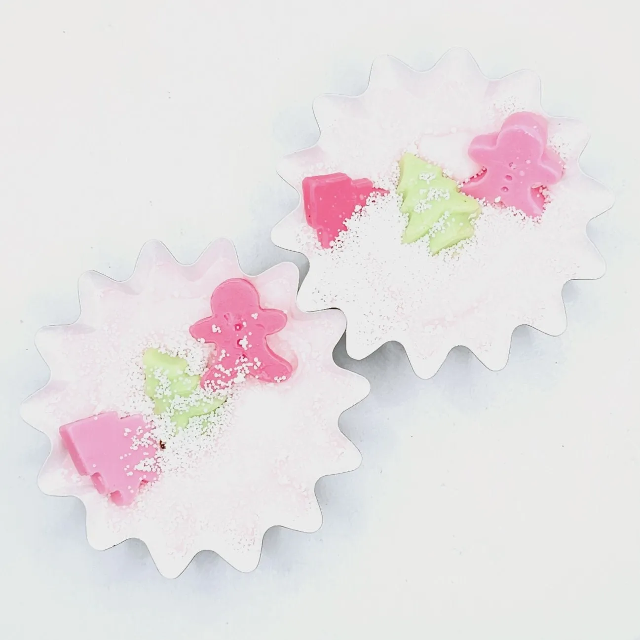 PINK PEPPERMINT SNOW Wax Melt in Liner