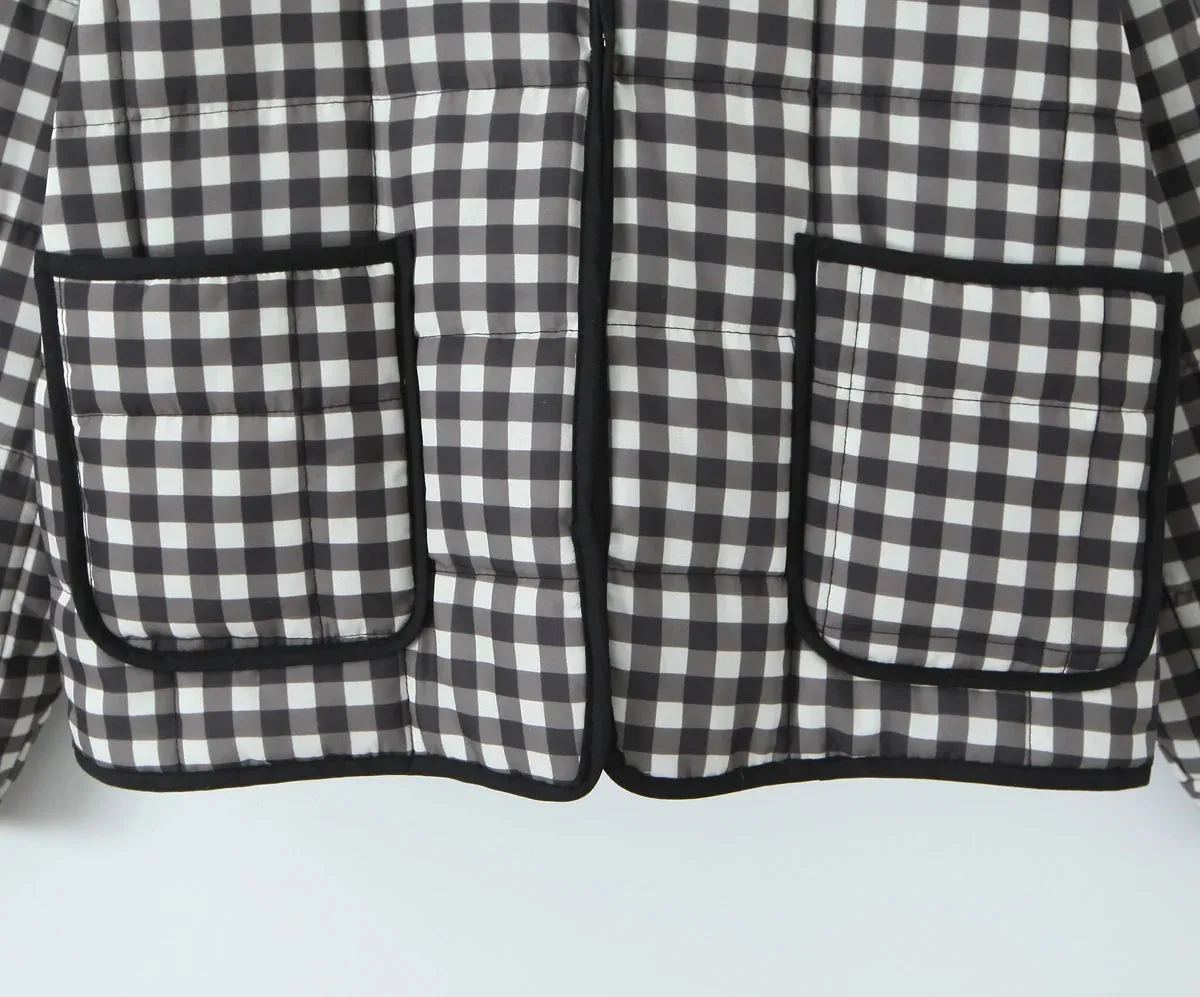 Plaid Quilted Jacket
