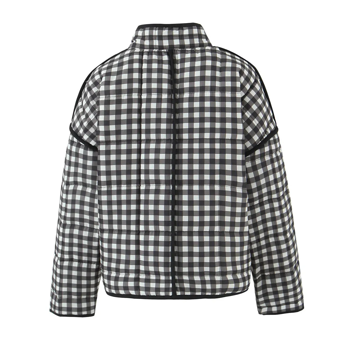 Plaid Quilted Jacket