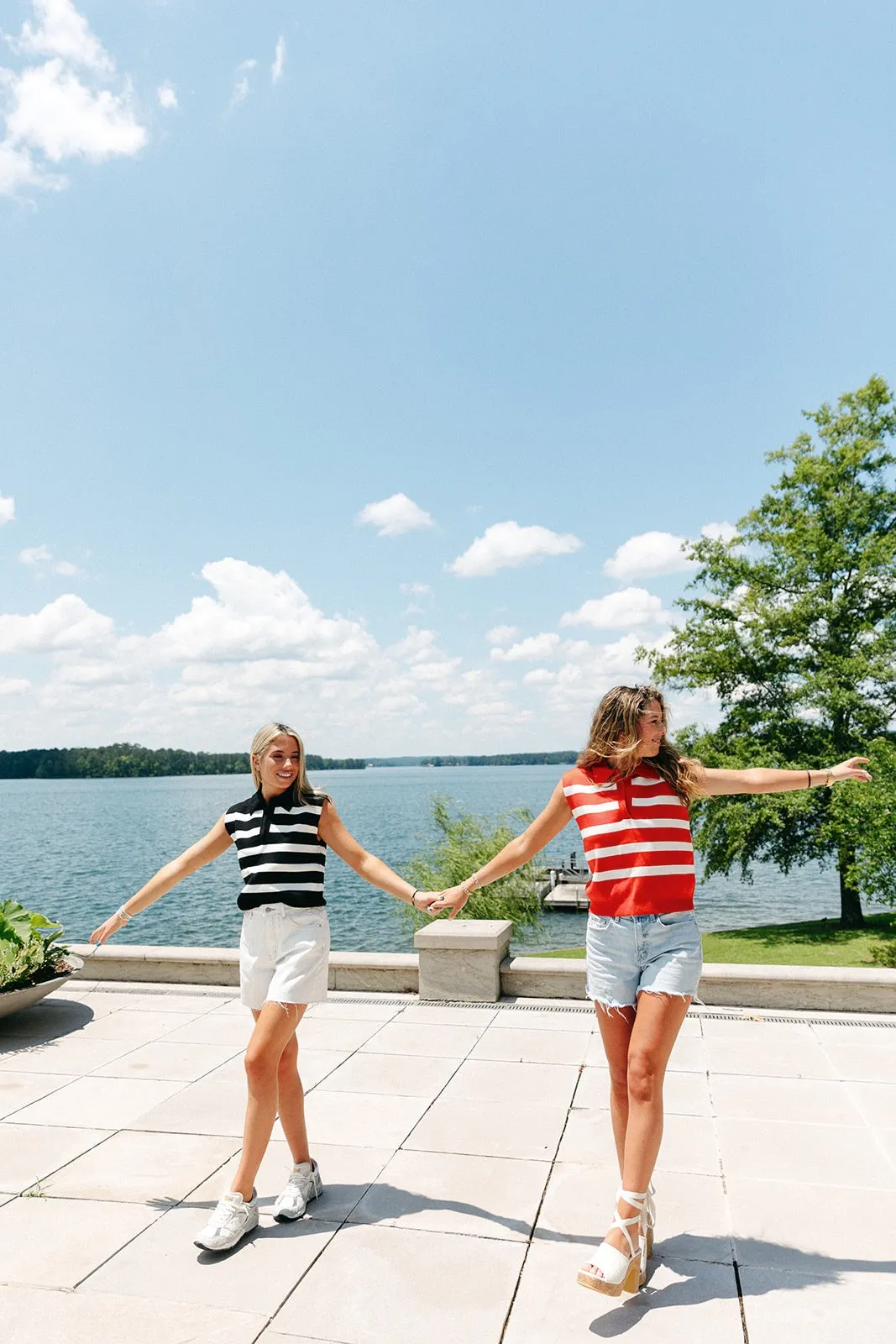 Plan Ahead Striped Top - Tomato