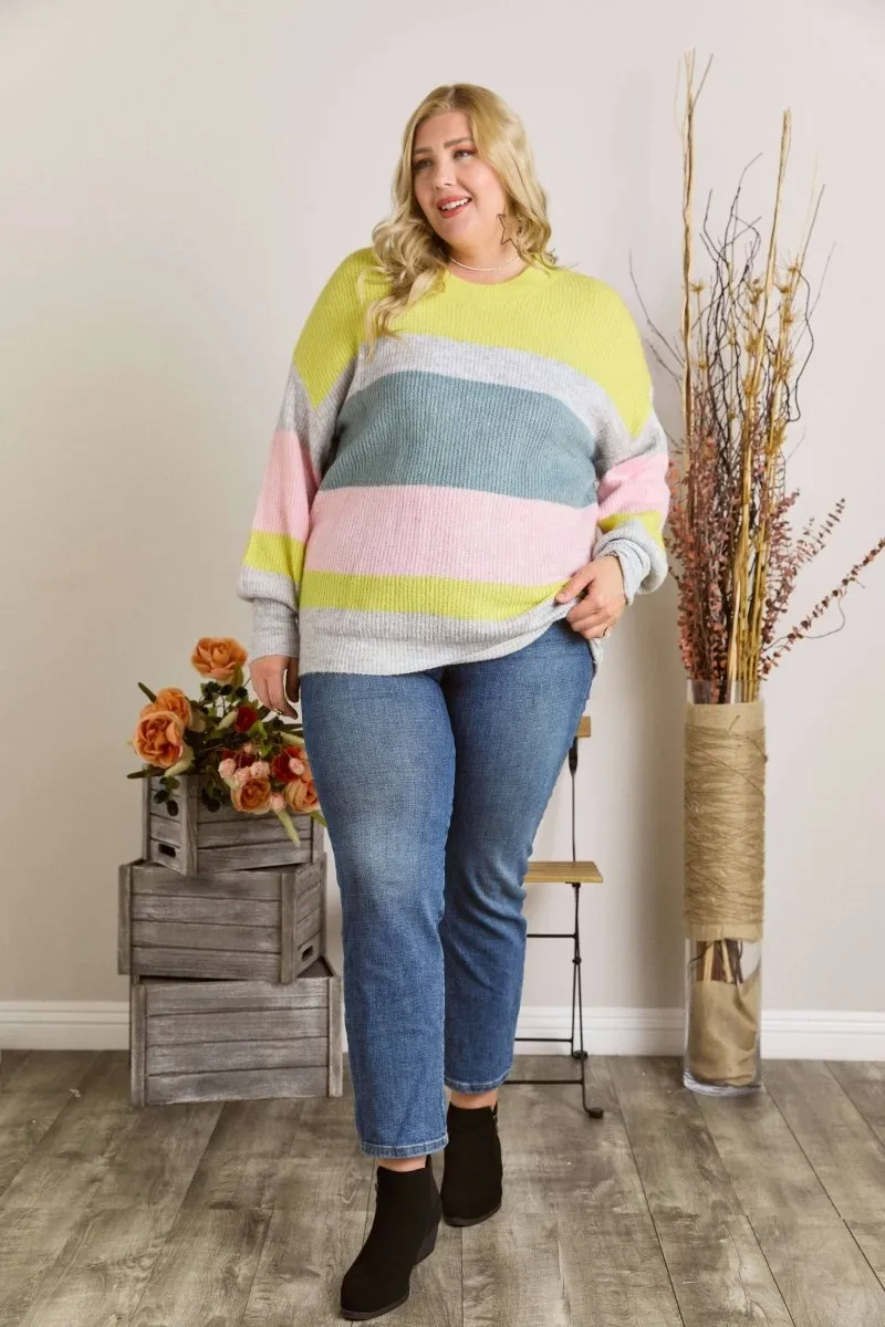 PLUS STRIPE TOP
