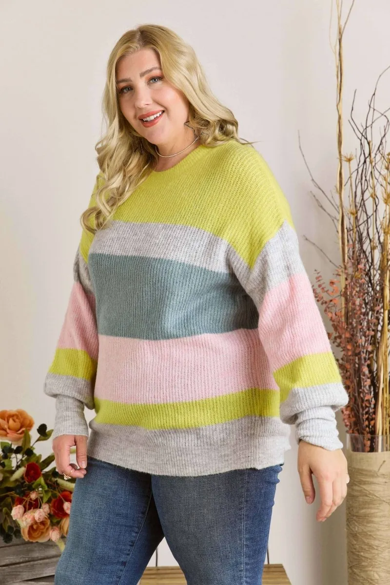 PLUS STRIPE TOP