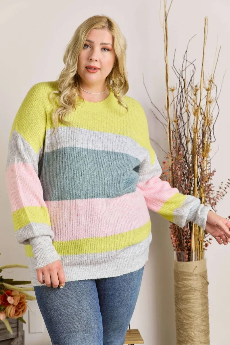 PLUS STRIPE TOP