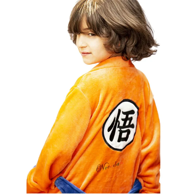 Plush Orange Bathrobe Goku Cosplay Dragon Ball