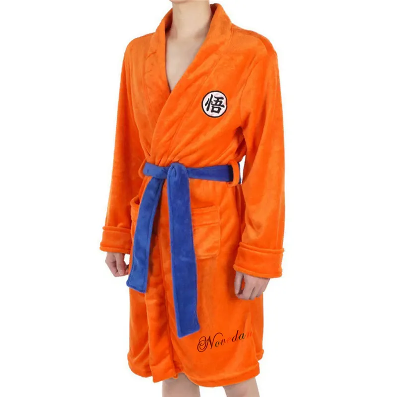 Plush Orange Bathrobe Goku Cosplay Dragon Ball